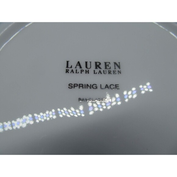 Lauren Ralph Lauren Spring Lace 7.5" Bread & Butter Plates Bundle of 5 Pristine - Picture 10 of 13